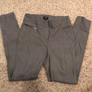 New Slim Ankle Plaid Pants